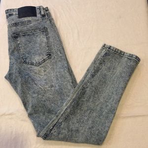 Y&R Men’s Straight Fit Moto Jeans